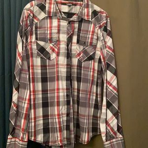 Carbon young men’s casual button down shirt
